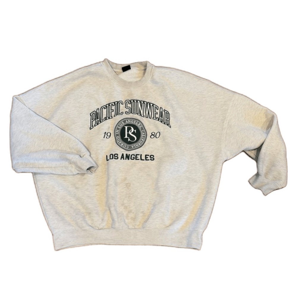 PacSun Los Angeles 1980 Graphic Sweatshirt Gray Size Large
